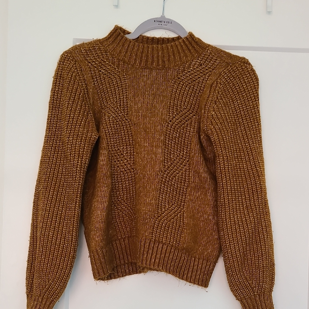 LOFT Cable Knit Turtleneck Sweater